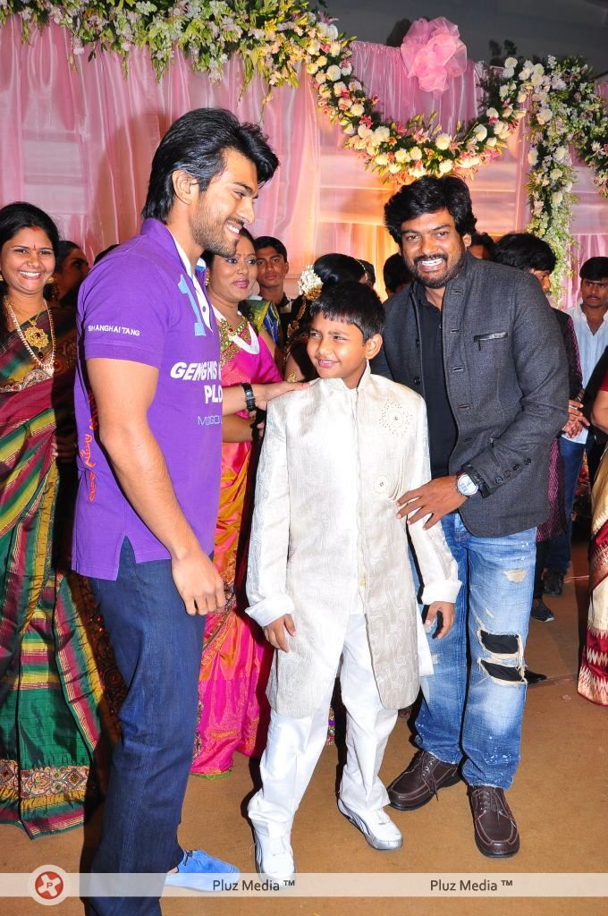 Ram Charan Teja - Puri Jagannadh daughter pavithra saree ceremony - Pictures | Picture 119277